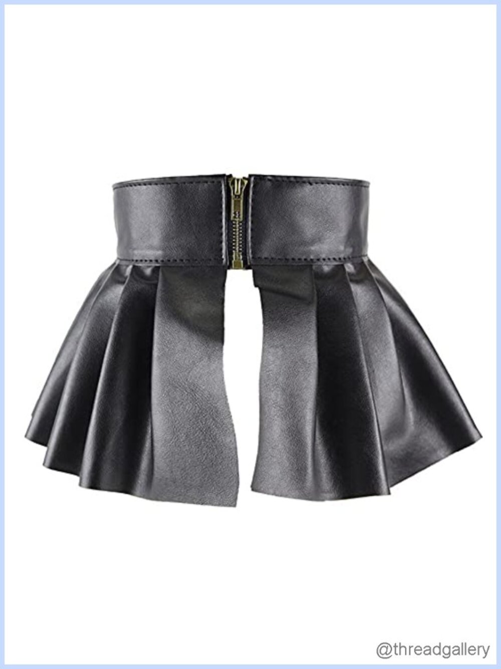 Faux Leather Peplum Cinch Belt Wide Waistband Adjustable Waist Cincher for